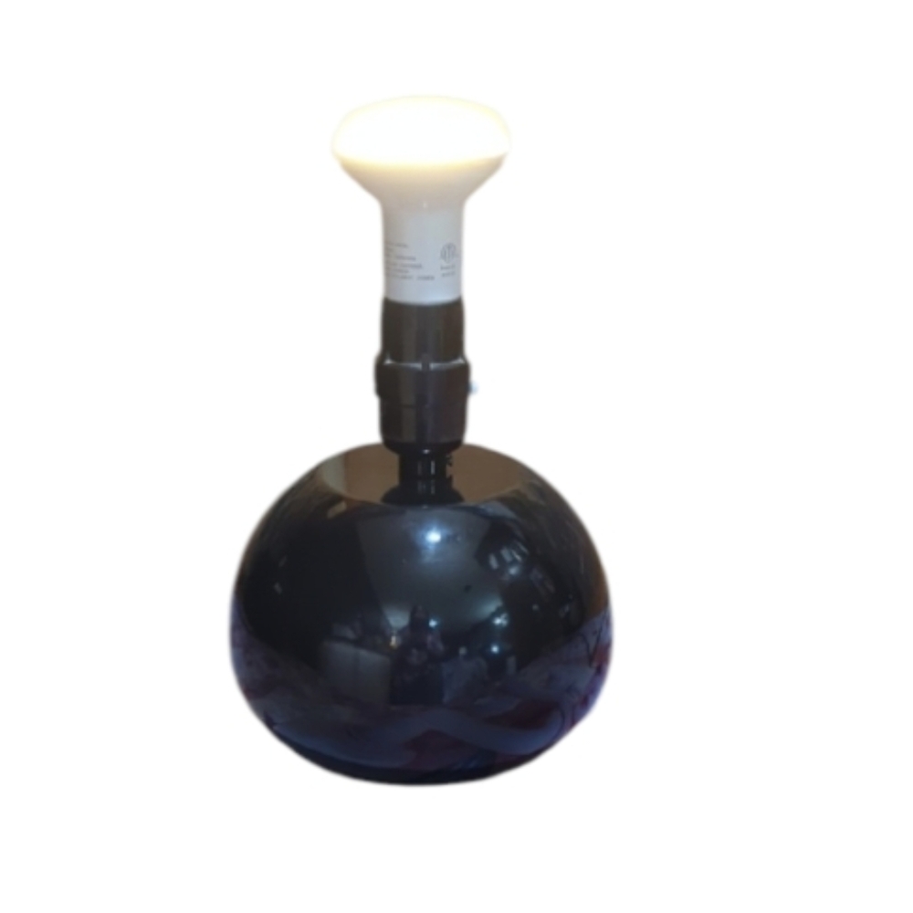 6/$15 🖤 Sleek Glossy Black Table Lamp – Modern Compact Design 🖤